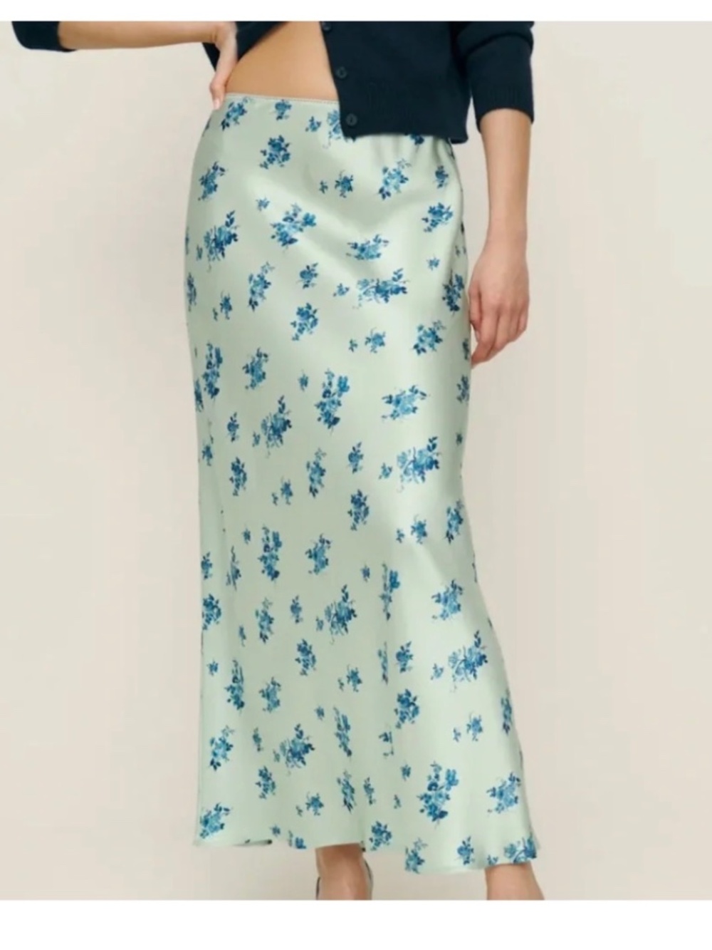 Reformation Layla Silk Skirt